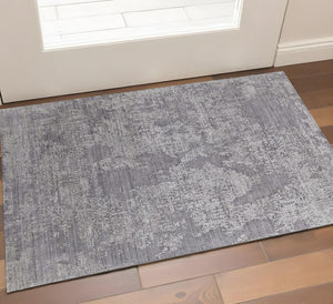 HomeRoots 3' Hand Woven Gray and Ivory Abstract Area Rug – Artisan Crafted for Modern Homes and Cozy Spaces 2' X 3' 566859