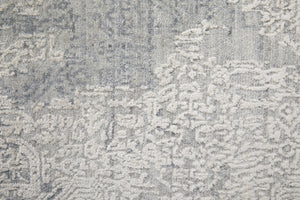 HomeRoots 3' Hand Woven Gray and Ivory Abstract Area Rug – Artisan Crafted for Modern Homes and Cozy Spaces 3' X 5' 566860