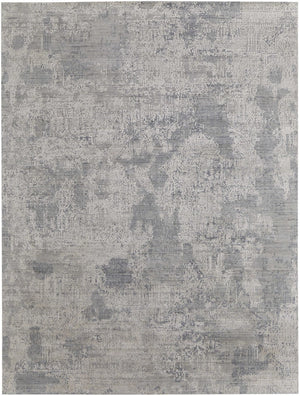 HomeRoots 3' Hand Woven Gray and Ivory Abstract Area Rug – Artisan Crafted for Modern Homes and Cozy Spaces 5' X 8' 566862