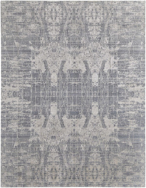 HomeRoots 3' Hand-Woven Gray and Silver Abstract Area Rug – Durable, Artisan-Crafted, Modern Elegance for Any Space 8' X 10' 566870