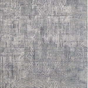 HomeRoots 3' Gray and Silver Abstract Area Rug - Hand-Woven, Contemporary Design for Modern Living Spaces 2' X 3' 566882