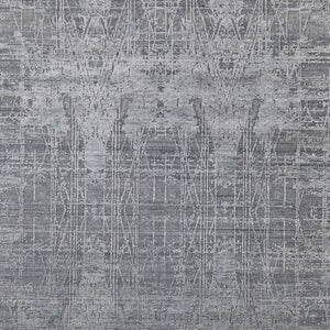 HomeRoots 3' Gray and Silver Abstract Hand-Woven Area Rug - Contemporary Elegance for Your Living Space 3' X 5' 566883