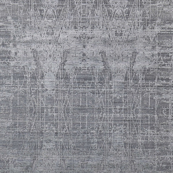 HomeRoots 3' Gray and Silver Abstract Hand-Woven Area Rug - Contemporary Elegance for Your Living Space 3' X 5' 566883