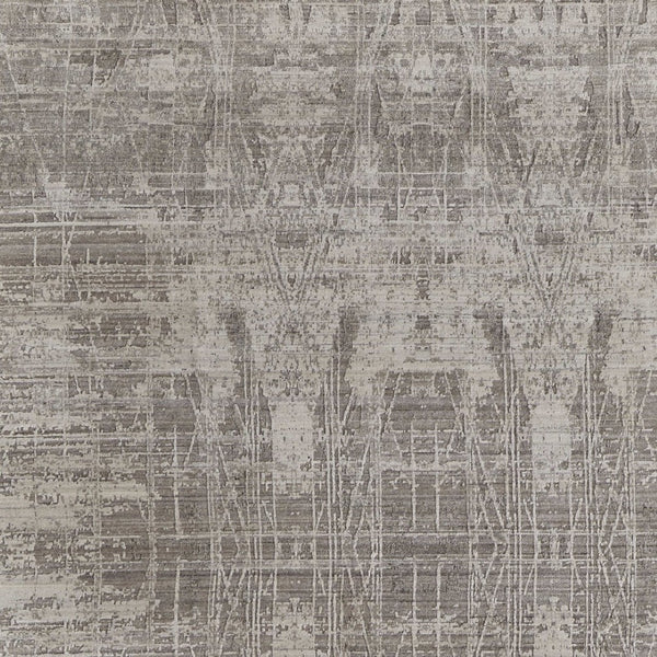 HomeRoots 3' Gray and Silver Abstract Hand-Woven Area Rug - Contemporary Elegance for Your Living Space 10' X 14' 566896
