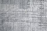 Homeroots 3' X 5' Light Blue And Silver Abstract Hand Woven Worn Faded Area Rug Blue Wool Blend 566898