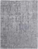 Homeroots 3' X 5' Light Blue And Silver Abstract Hand Woven Worn Faded Area Rug Blue Wool Blend 566898