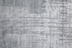 HomeRoots 3' Light Blue and Silver Abstract Area Rug - Hand-Woven Artistry for Modern Home Elegance 2' X 3' 566904