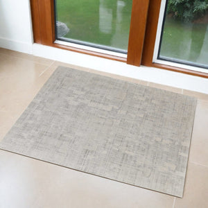 HomeRoots 3' Hand-Woven Ivory and Gray Abstract Area Rug - Unique, Cozy, and Perfect for Modern Interiors 3' X 5' 566921
