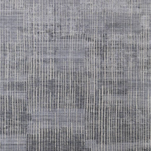 HomeRoots 3' X 5' Handwoven Blue Ivory Gray Abstract Area Rug - Distressed Design for Elegant Home Spaces 566945