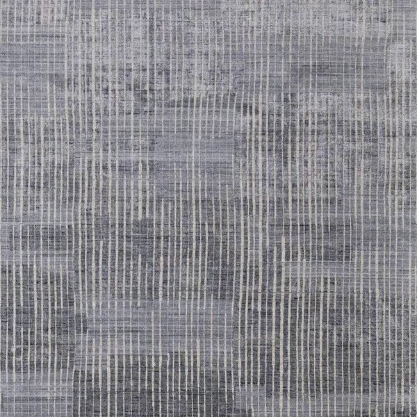 HomeRoots 3' X 5' Handwoven Blue Ivory Gray Abstract Area Rug - Distressed Design for Elegant Home Spaces 566945