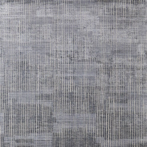 HomeRoots 5' X 8' Hand-Woven Blue, Ivory & Gray Abstract Area Rug – Distressed Vintage Style for Any Room 566947