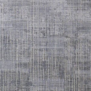 HomeRoots 5' X 8' Hand-Woven Blue, Ivory & Gray Abstract Area Rug – Distressed Vintage Style for Any Room 566947