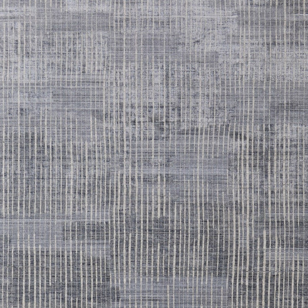 HomeRoots 8' X 10' Hand Woven Blue Ivory Gray Abstract Area Rug - Distressed Design for Comfort & Style 566948
