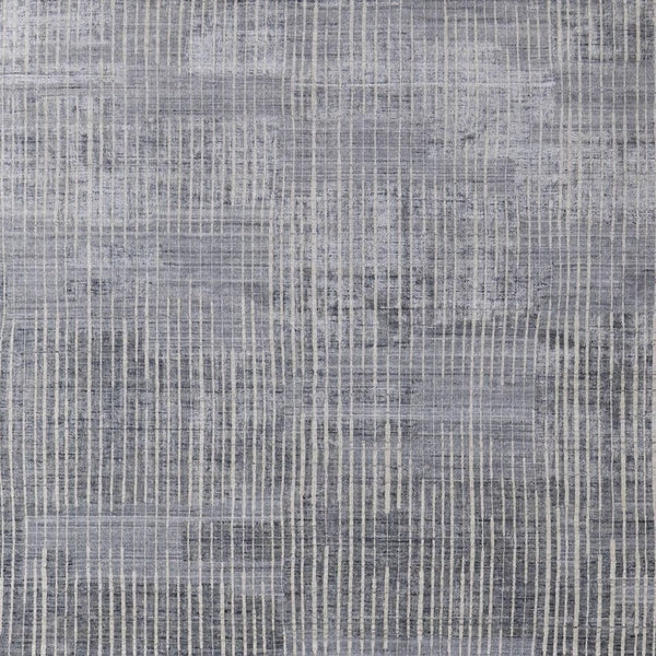 HomeRoots 9' X 12' Hand-Woven Blue Ivory Gray Abstract Area Rug - Distressed Design for Modern Spaces 566949