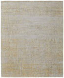 Homeroots 9' X 12' Yellow And Ivory Abstract Hand Woven Area Rug Yellow Wool Blend 566987