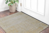 Homeroots 2' X 3' Yellow And Ivory Abstract Hand Woven Area Rug Yellow Wool Blend 566990