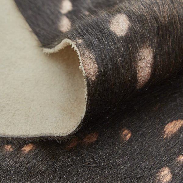 HomeRoots 8' X 10' Cowhide Animal Print Power Loom Area Rug - Rustic Touch for Modern Living Spaces & Homes Brown, Tan 566998