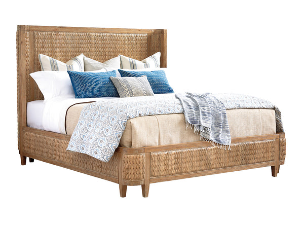 Lexington Tommy Bahama Home Ivory Coast Woven Bed - Curated Global Design With Braided Banana Leaf Accents For Timeless Elegance Newcastle  566-134c