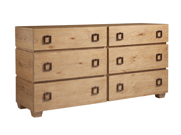 Lexington Tommy Bahama Home Armiston Double Dresser - Global-inspired Design With Knotty Oak Finish And Ample Storage Solutions Newcastle  566-222