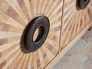 Lexington Tommy Bahama Home Viceroy Buffet - Global Transitional Elegance With Sunburst Veneer And Aged Bronze Hardware Details Newcastle  566-852