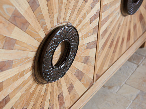 Lexington Tommy Bahama Home Viceroy Buffet - Global Transitional Elegance With Sunburst Veneer And Aged Bronze Hardware Details Newcastle  566-852