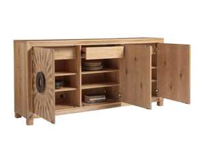 Lexington Tommy Bahama Home Viceroy Buffet - Global Transitional Elegance With Sunburst Veneer And Aged Bronze Hardware Details Newcastle  566-852