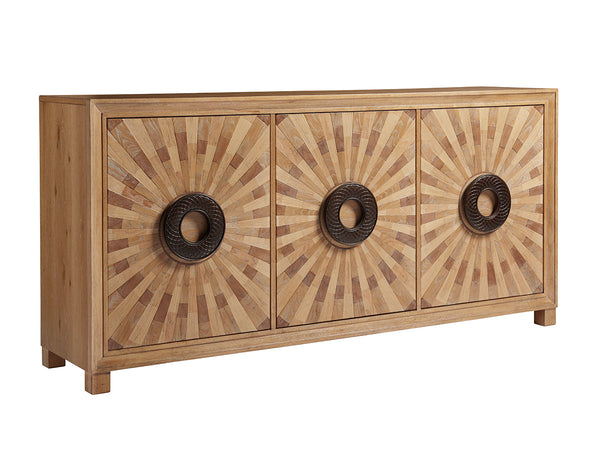 Lexington Tommy Bahama Home Viceroy Buffet - Global Transitional Elegance With Sunburst Veneer And Aged Bronze Hardware Details Newcastle  566-852