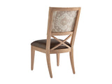 Lexington Tommy Bahama Home Alderman Upholstered Dining Chair – Global Transitional Style With Unique Knotty Oak And Luxe Comfort Newcastle  566-880-41