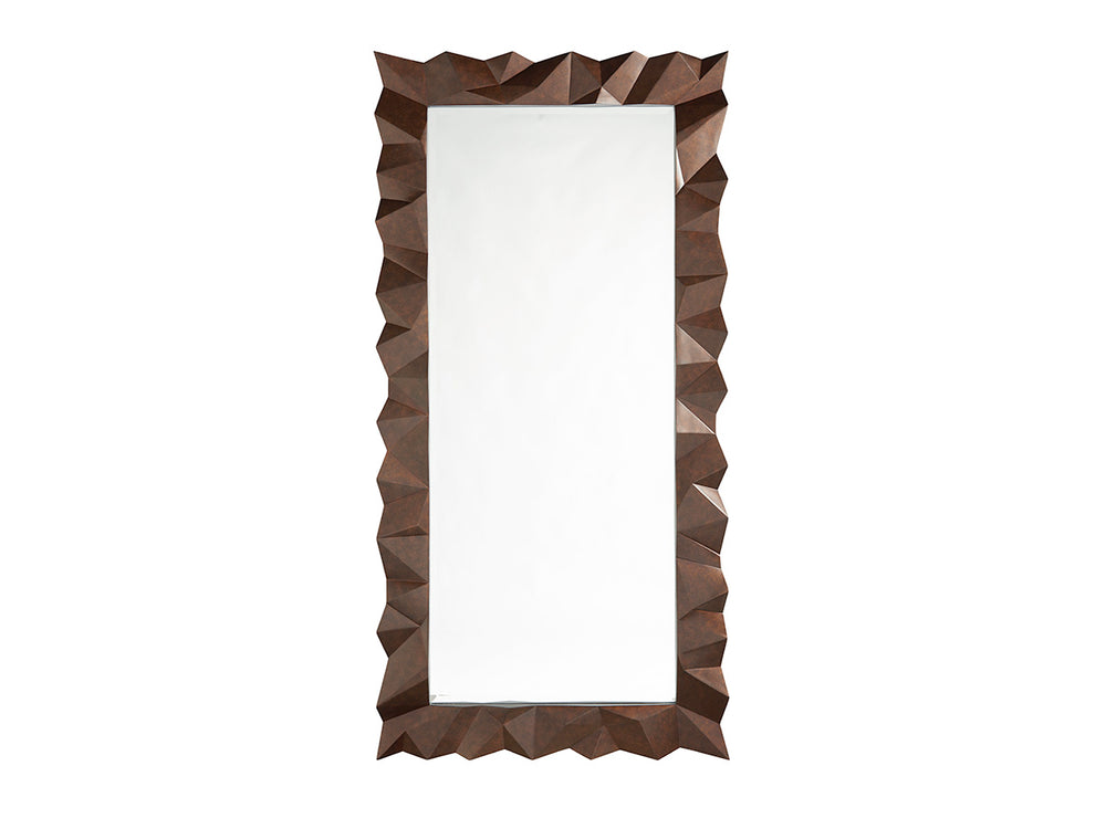 Lexington Tommy Bahama Home Atherton Floor Mirror – Global Transitional Design With Aged Bronze Frame & Natural Oak Finish Newcastle  566-902