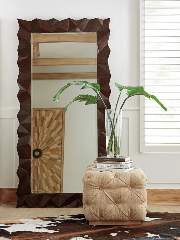 Lexington Tommy Bahama Home Atherton Floor Mirror – Global Transitional Design With Aged Bronze Frame & Natural Oak Finish Newcastle  566-902