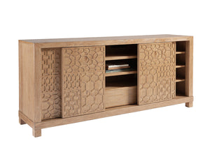Lexington Tommy Bahama Home Morocco Media Console - Global Transitional Design With Unique Fretwork, Storage Solutions & Style Newcastle  566-908