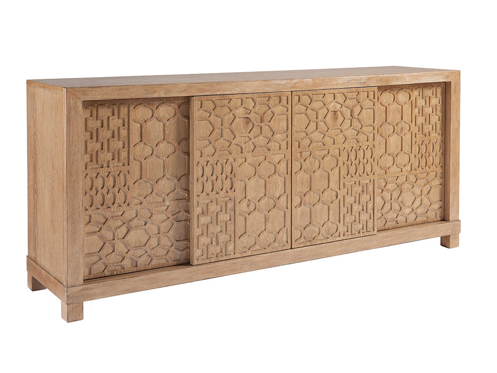 Lexington Tommy Bahama Home Morocco Media Console - Global Transitional Design With Unique Fretwork, Storage Solutions & Style Newcastle  566-908
