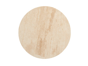 Lexington Tommy Bahama Home Marshall Stone Top Round End Table - Global Transitional Elegance With Aged Bronze And Travertine Finish Newcastle  566-953