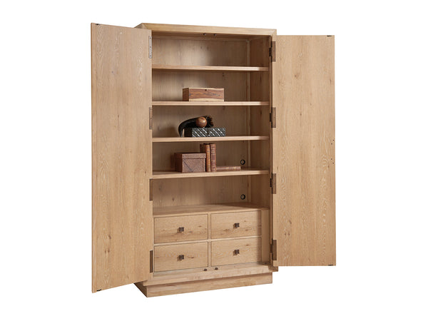 Lexington Tommy Bahama Home Pavillion Cabinet: Global Transitional Elegance With Adjustable Shelves And Unique Sunburst Design Newcastle  566-975