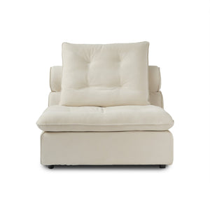 English Elm Sky Cloud Deluxe Adjustable Velvet Sectional Sofa - Cozy L-Shaped 4-Seater For Modern Living Spaces B341S00027-GIGA