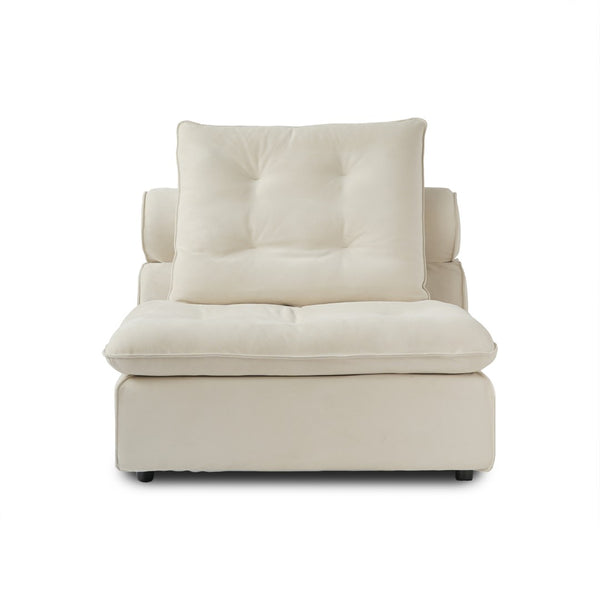 English Elm Sky Cloud Deluxe Adjustable Velvet Sectional Sofa - Cozy L-Shaped 4-Seater For Modern Living Spaces B341S00027-GIGA