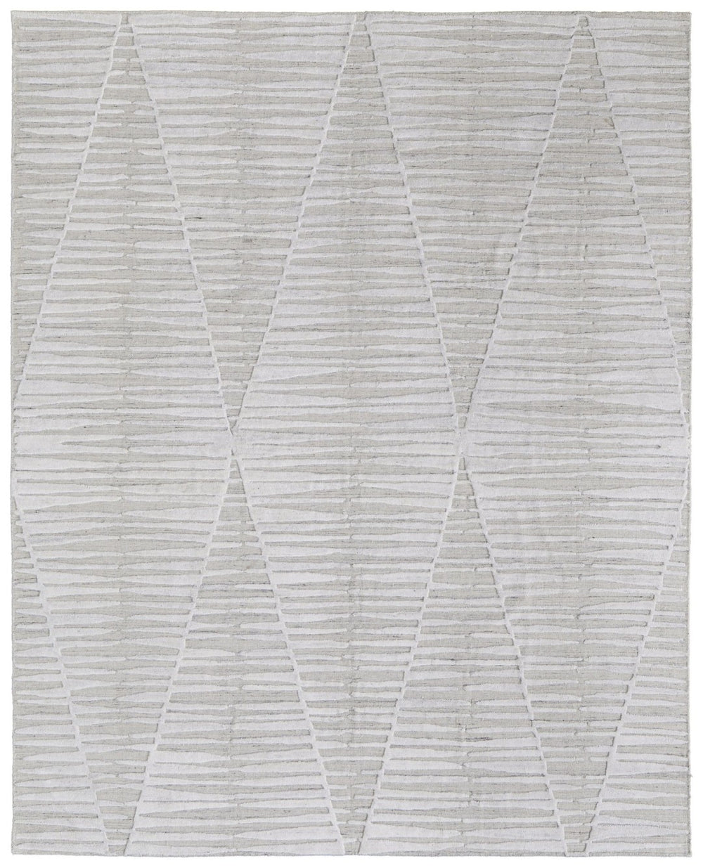 HomeRoots 4' Hand Woven Ivory and Tan Geometric Area Rug - Bohemian Charm for Warm, Inviting Spaces 4' X 6' 567000