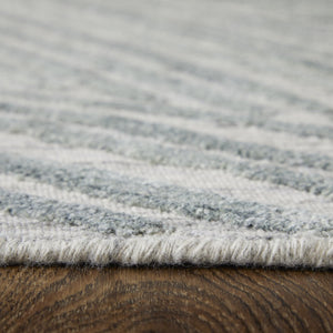 HomeRoots 5' Hand Woven Area Rug in Green and Ivory - Unique Abstract Design for Modern Home Elegance 2' X 3' 567026