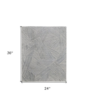 HomeRoots 5' Hand Woven Area Rug in Green and Ivory - Unique Abstract Design for Modern Home Elegance 2' X 3' 567026