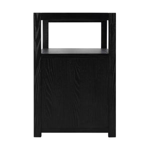 Butler Specialty Company Lark 28" Rectangular Wood Nightstand With Drawers & Open Shelf For Storage Black Mdf,Acacia Solids,Acacia Veneers 5670432-butler
