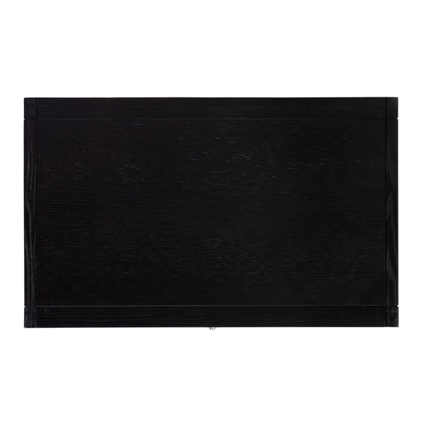 Butler Specialty Company Lark 28" Rectangular Wood Nightstand With Drawers & Open Shelf For Storage Black Mdf,Acacia Solids,Acacia Veneers 5670432-butler