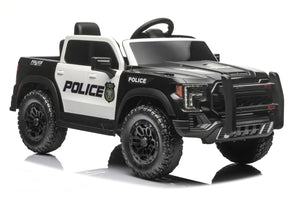 English Elm Kids 12v Police Patrol Ride on Car with Dual Motors Remote Control and Shock Absorption W1760P426785