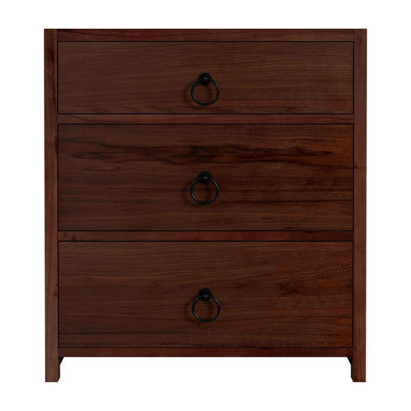 Butler Specialty Company Lark 3 Drawer Nightstand – Timeless Elegance With Modern Versatility Medium Brown Mdf,Acacia Solids,Acacia Veneers 5671489-butler