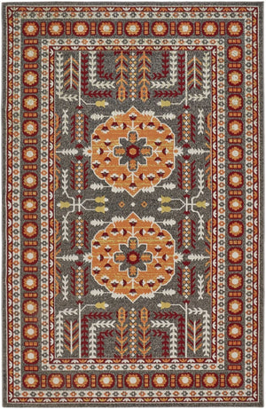 HomeRoots 10' Elegant Blue and Gray Oriental Power Loom Area Rug – Timeless Style for Busy Homes and Spaces 10' X 13' 567161
