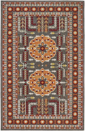 HomeRoots 10' Elegant Blue and Gray Oriental Power Loom Area Rug – Timeless Style for Busy Homes and Spaces 10' X 13' 567161