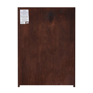 Butler Specialty Company Lark 5 Drawer Dresser – Elegant Wood Chest With Gold Ring Pull Hardware Medium Brown Mdf,Acacia Solids,Acacia Veneers 5672489-butler