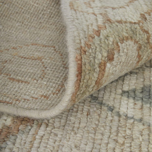 HomeRoots 6' Hand-Knotted Moroccan Wool Area Rug - Elegant Tan, Brown & Gray Design for Cozy Living Spaces 8' X 10' 567295