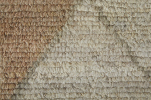 HomeRoots 6' Hand-Knotted Moroccan Wool Area Rug - Elegant Tan, Brown & Gray Design for Cozy Living Spaces 2' X 3' 567297