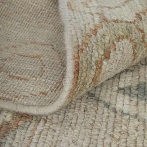 HomeRoots 6' Hand-Knotted Moroccan Wool Area Rug - Elegant Tan, Brown & Gray Design for Cozy Living Spaces 2' X 3' 567297