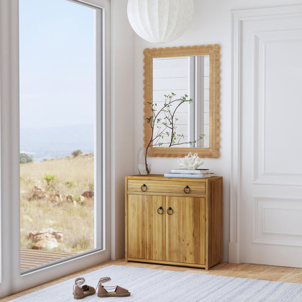 Butler Specialty Lark Rectangular Wood Accent Storage Cabinet With Drawer And Doors For Stylish Home Organization Light Brown Mdf,Pine Solids,Pine Veneers 5673312-butler